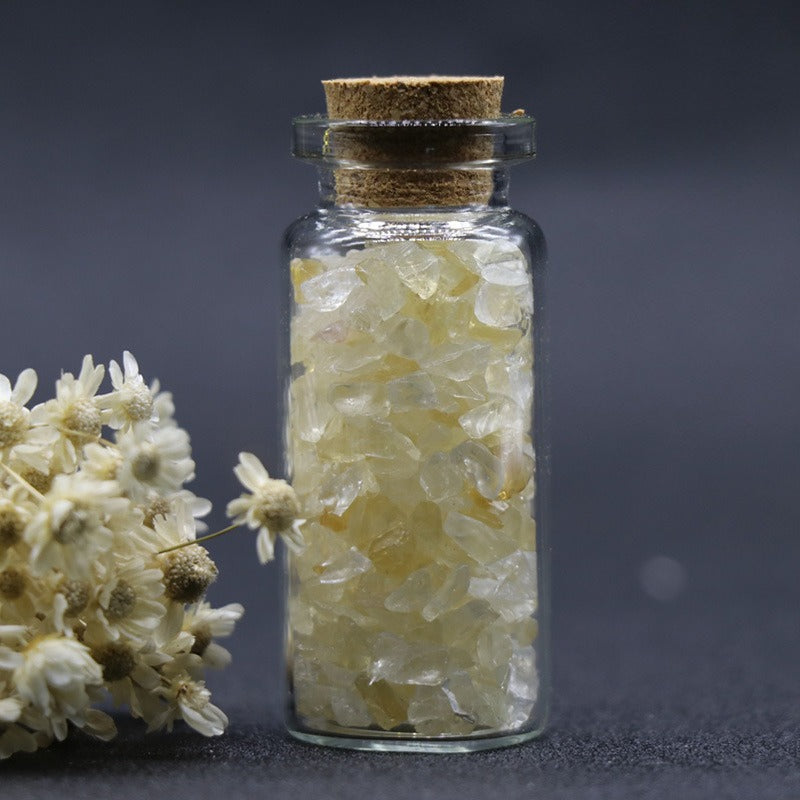 Jade Crystal Agate Gravel Wishing Bottle