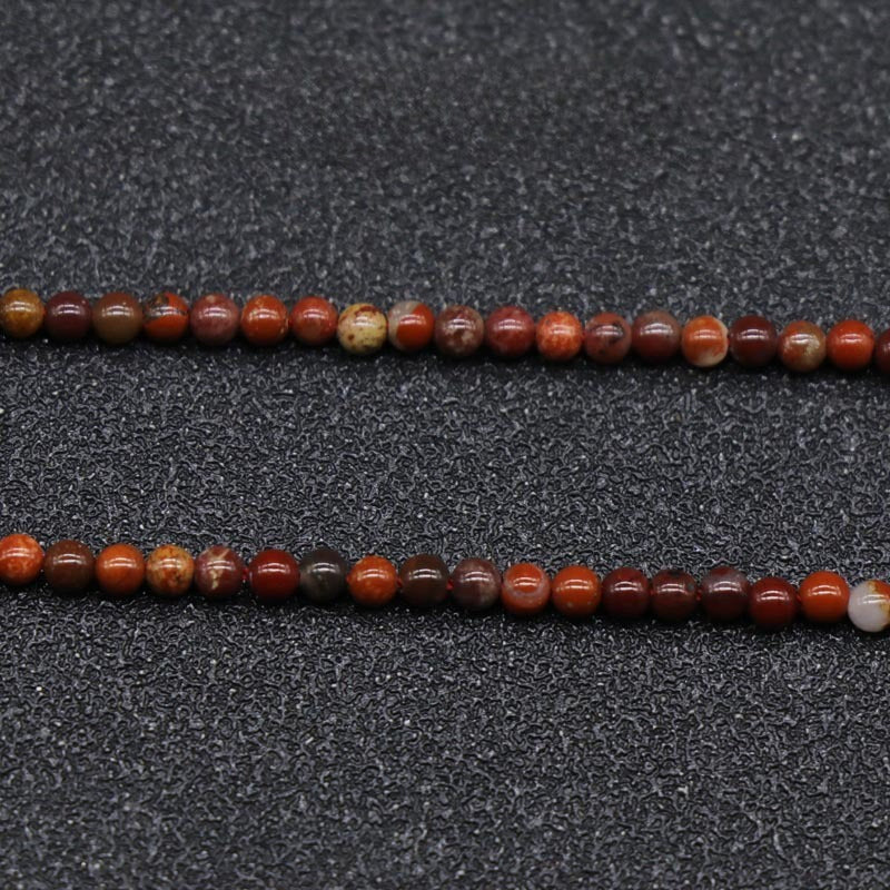Natural Crystal Agate 2mm Round Beads