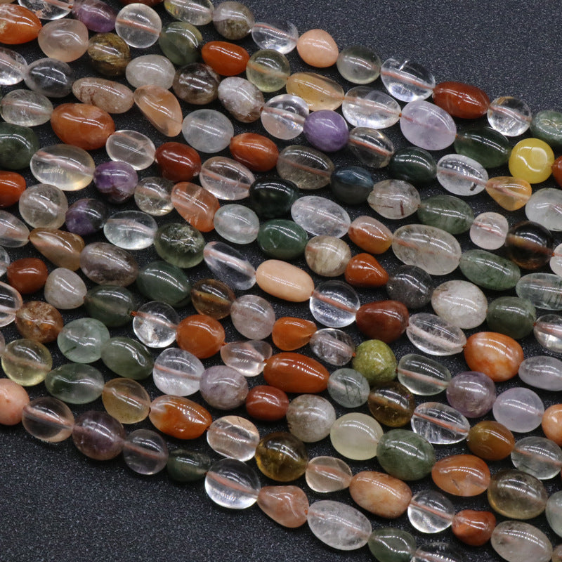 Crystal Irregular Heterogeneous Hair Crystal with Loose Beads