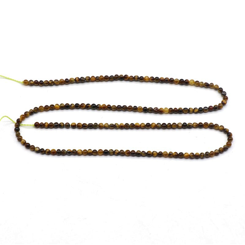 Natural Crystal Agate 2mm Round Beads