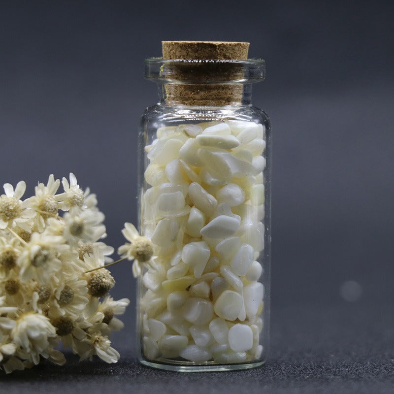 Jade Crystal Agate Gravel Wishing Bottle