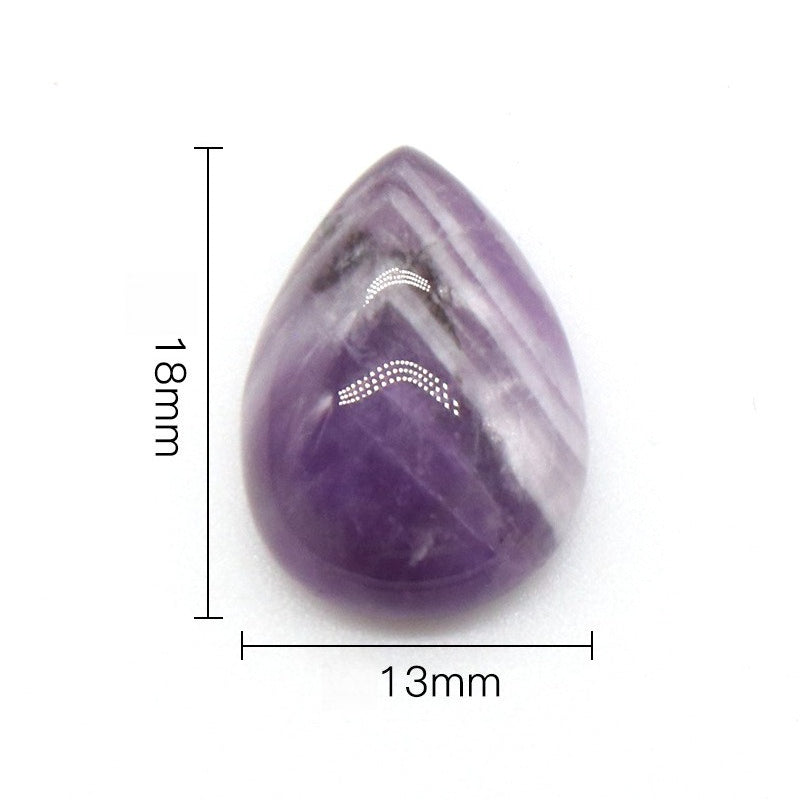Water Drop Ring Surface Natural Crystal Single Curved Surface Geometric