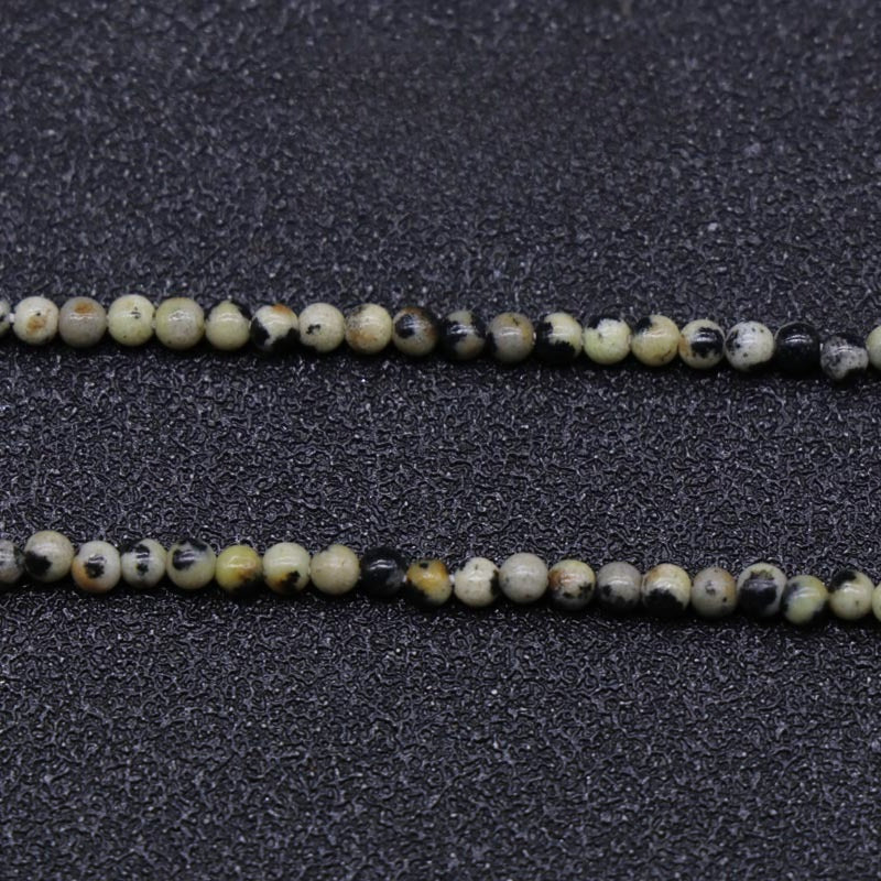 Natural Crystal Agate 2mm Round Beads