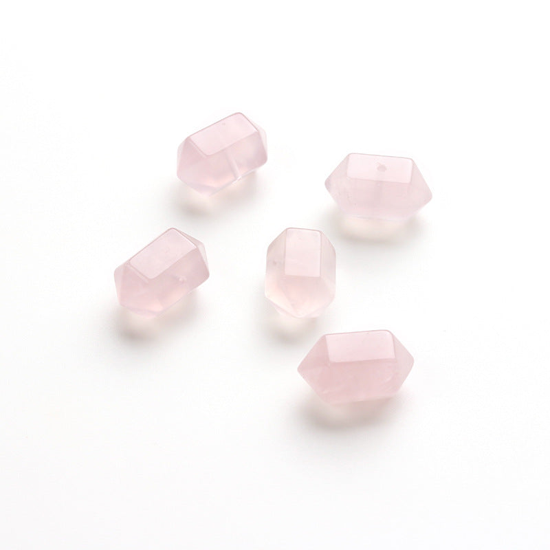 Natural Powder Crystal Double Pointed Hexagonal Crystal Column No Dyeing