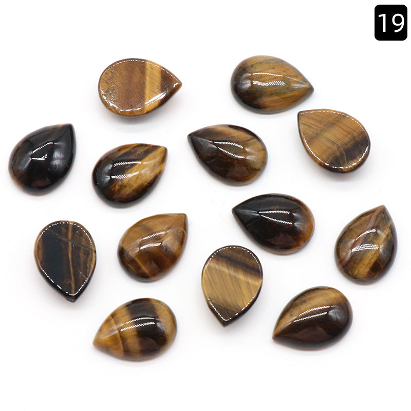 Water Drop Ring Surface Natural Crystal Single Curved Surface Geometric