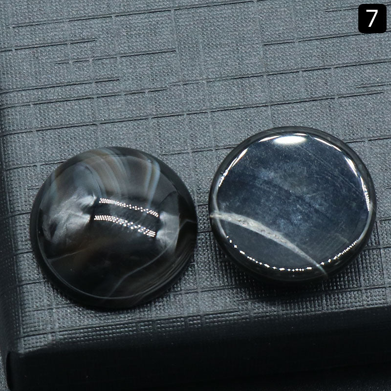 Round Ring Surface Natural Crystal Single Curved Surface Round Geometric