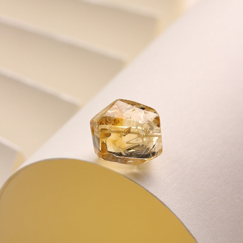 Pure Natural Huangta Crystal Loose Beads