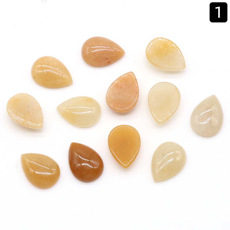Water Drop Ring Surface Natural Crystal Single Curved Surface Geometric