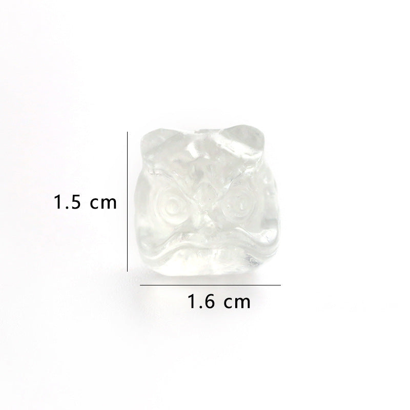 Natural Green Crystal Lion Dance Carving