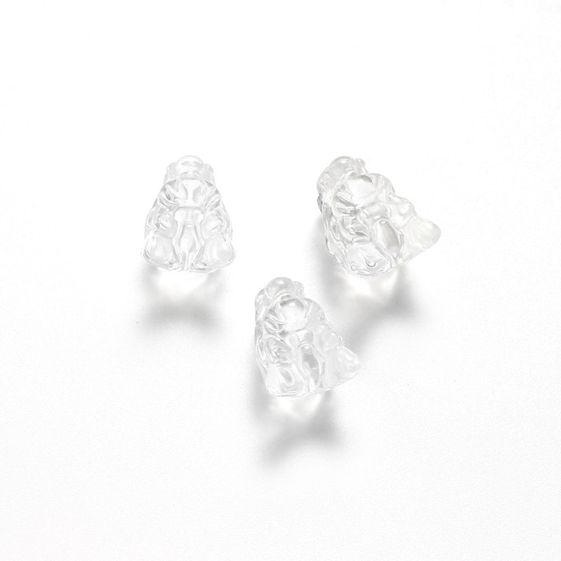 Natural White Crystal Faucet Engraving Loose Beads