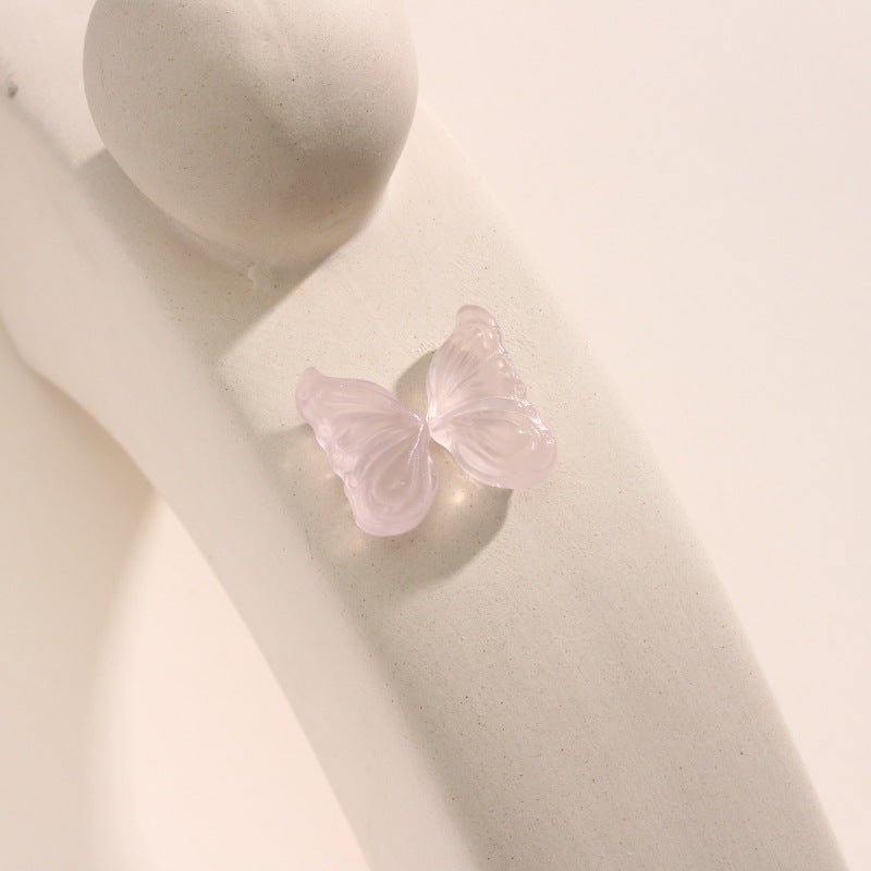 Natural Powder Crystal Butterfly Wing Carving No Dyeing