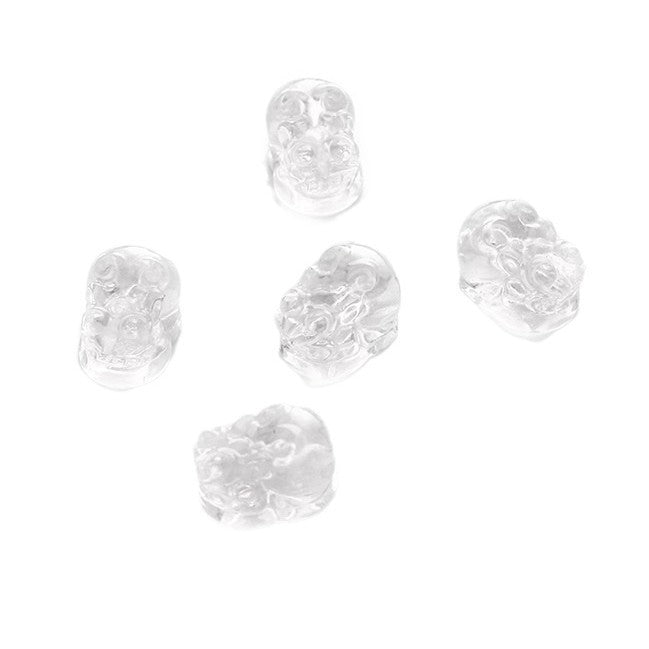 Natural White Crystal Pixiu Copper Coin Engraving Without Dyeing
