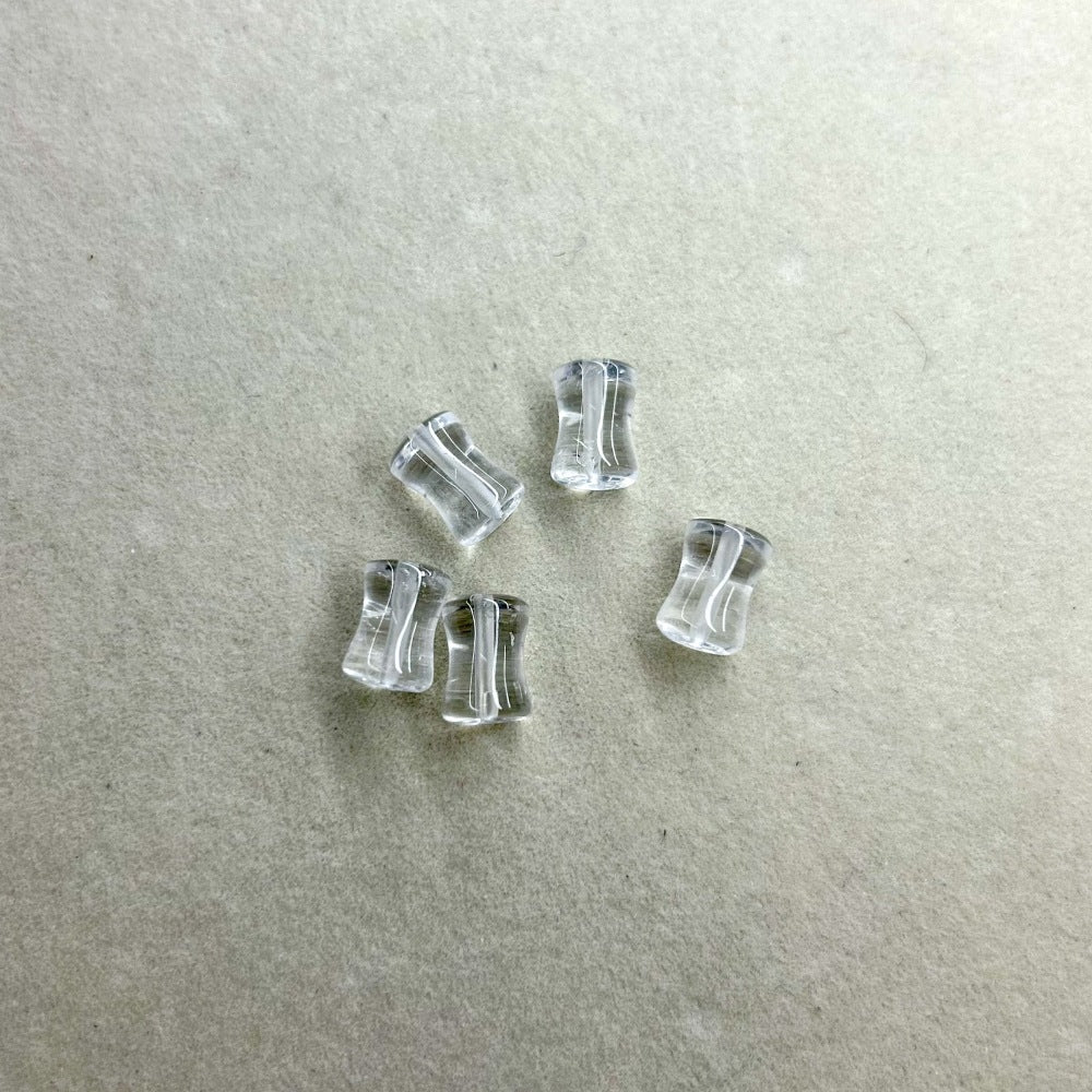 Pure Natural White Crystal Small Waist Cylindrical Engraving