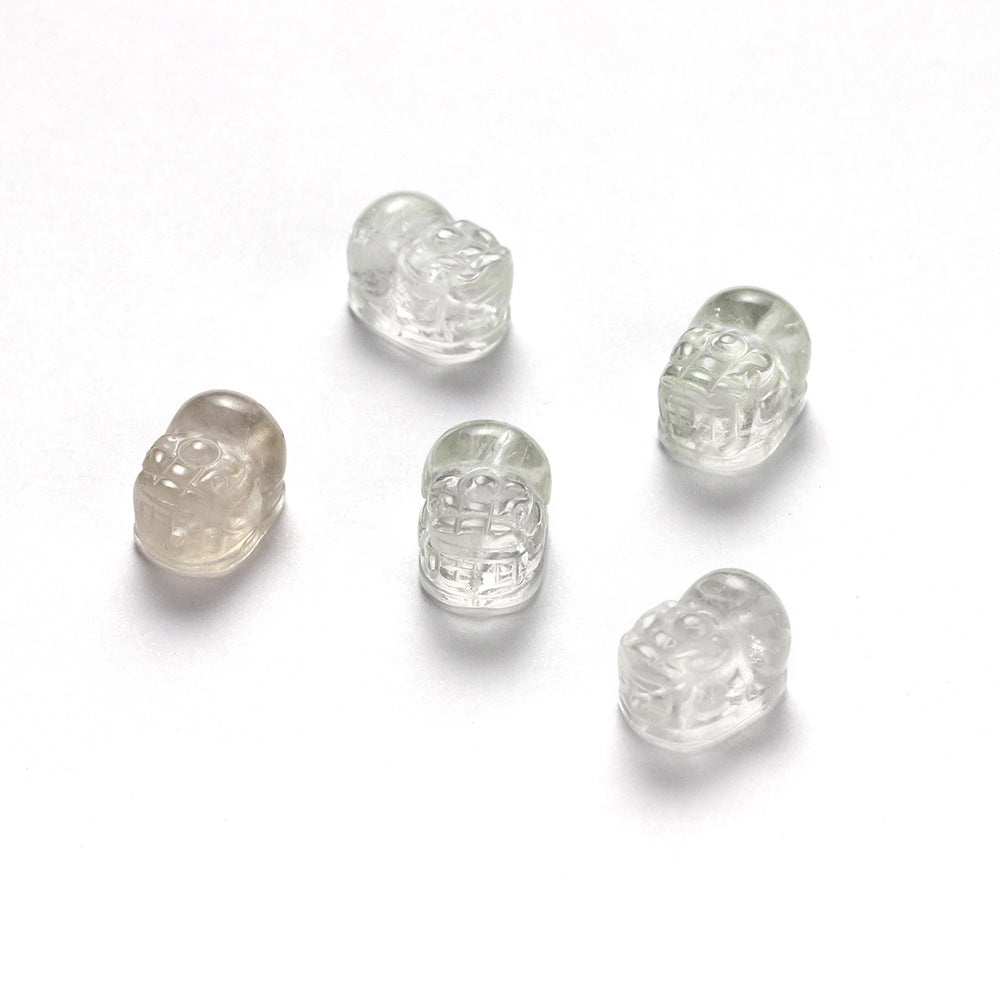 Natural Green Crystal Pixiu Loose Beads