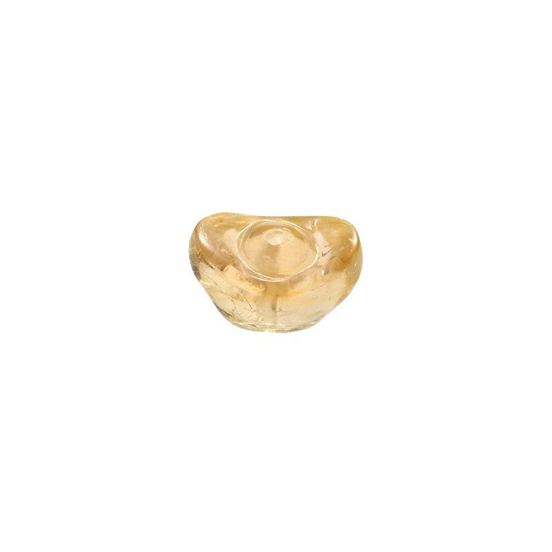Pure Natural Citrine Ingot Engraving Parts