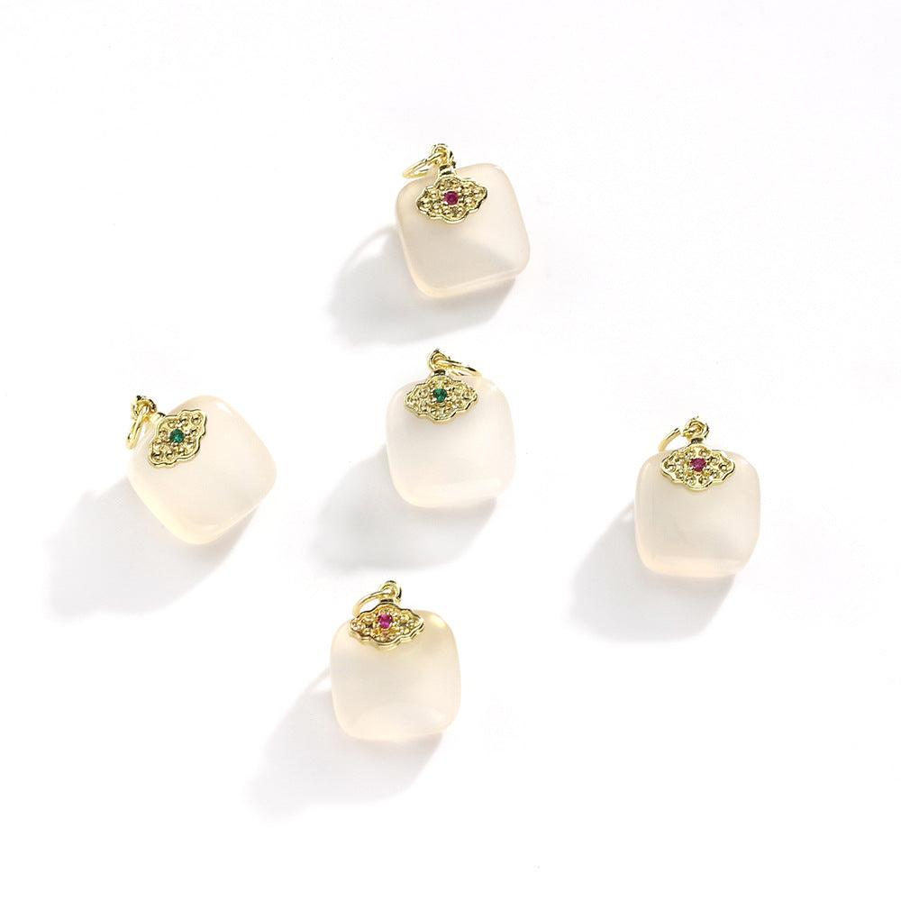 Natural Lychee Frozen Chalcedony Safe Brand No Dyeing