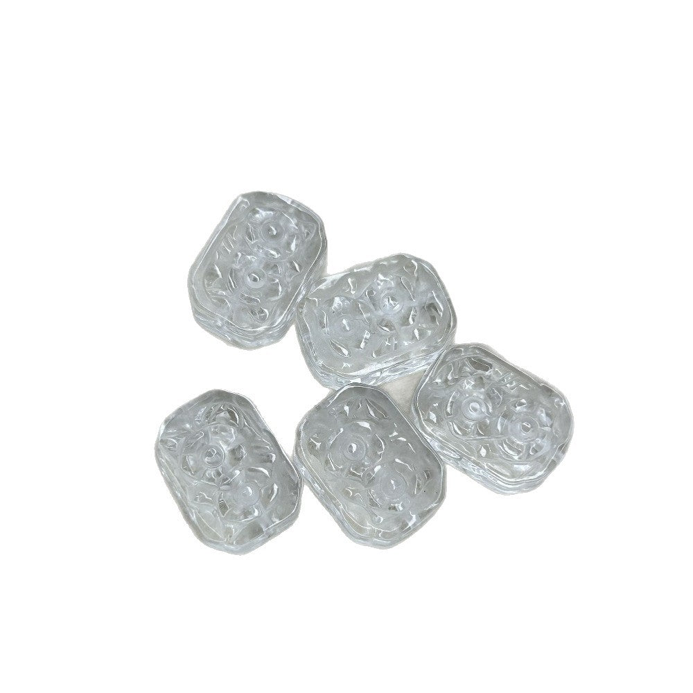 Pure Natural White Crystal Flower Tag Accessories