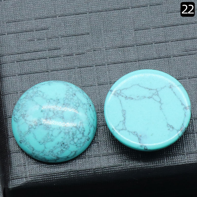 Round Ring Surface Natural Crystal Single Curved Surface Round Geometric