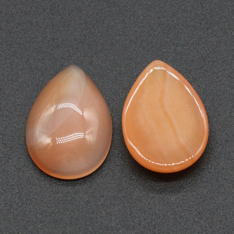 Water Drop Ring Surface Natural Crystal Single Curved Surface Geometric