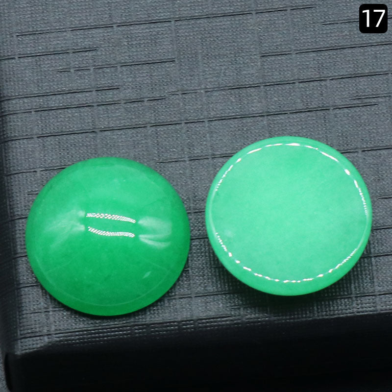 Round Ring Surface Natural Crystal Single Curved Surface Round Geometric