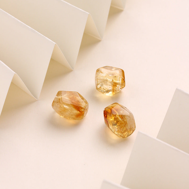 Pure Natural Huangta Crystal Loose Beads
