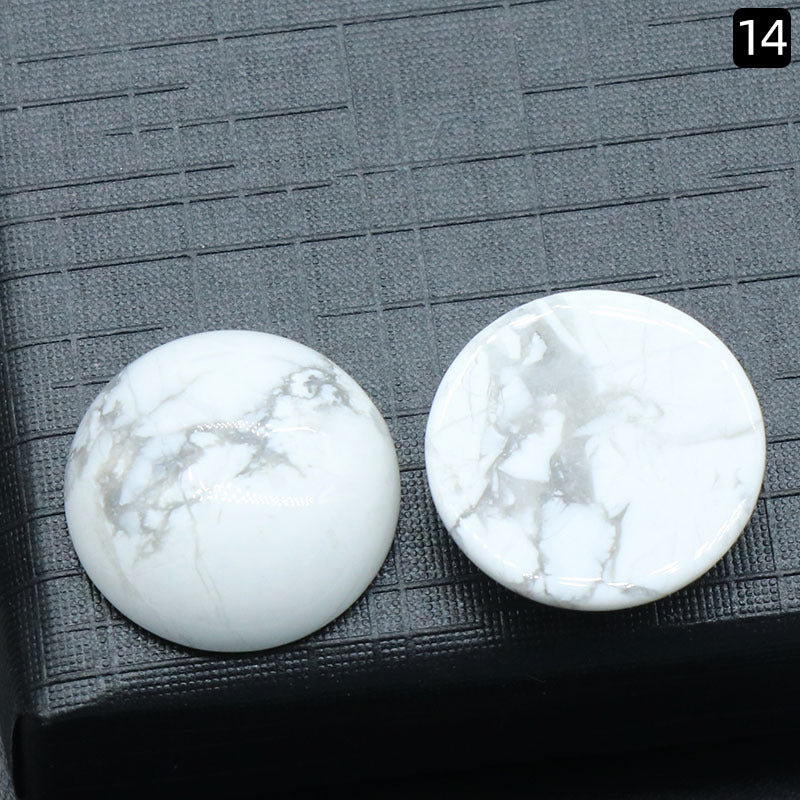 Round Ring Surface Natural Crystal Single Curved Surface Round Geometric