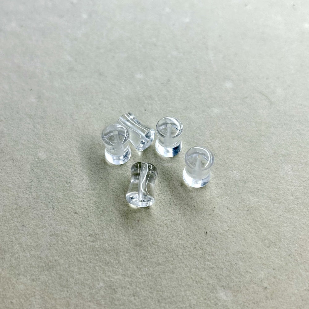 Pure Natural White Crystal Small Waist Cylindrical Engraving