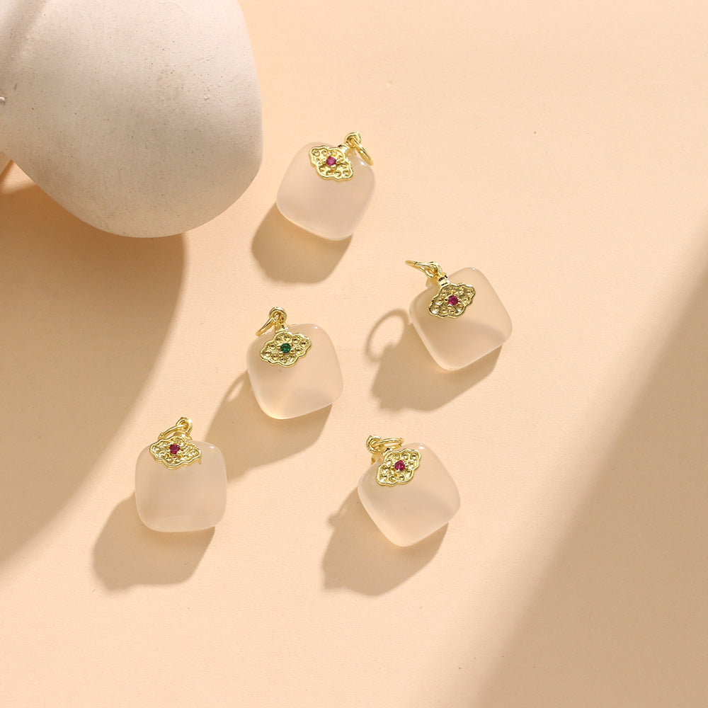 Natural Lychee Frozen Chalcedony Safe Brand No Dyeing