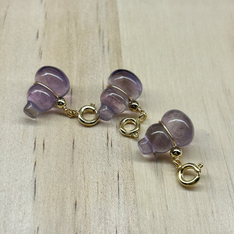 Natural Amethyst Gourd Simple and Versatile Wind Small Carry