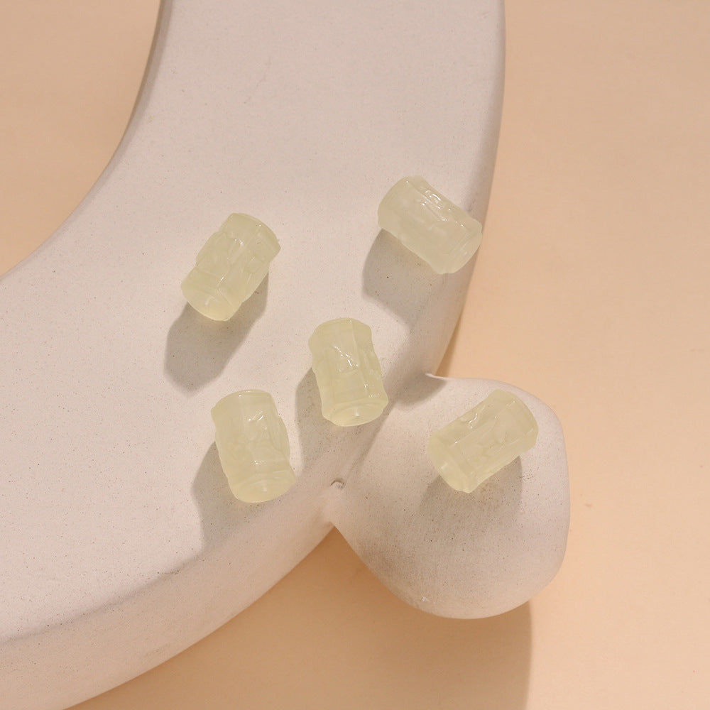 Natural Lemon Yellow Water Wafer Bucket Beads Loose Parts