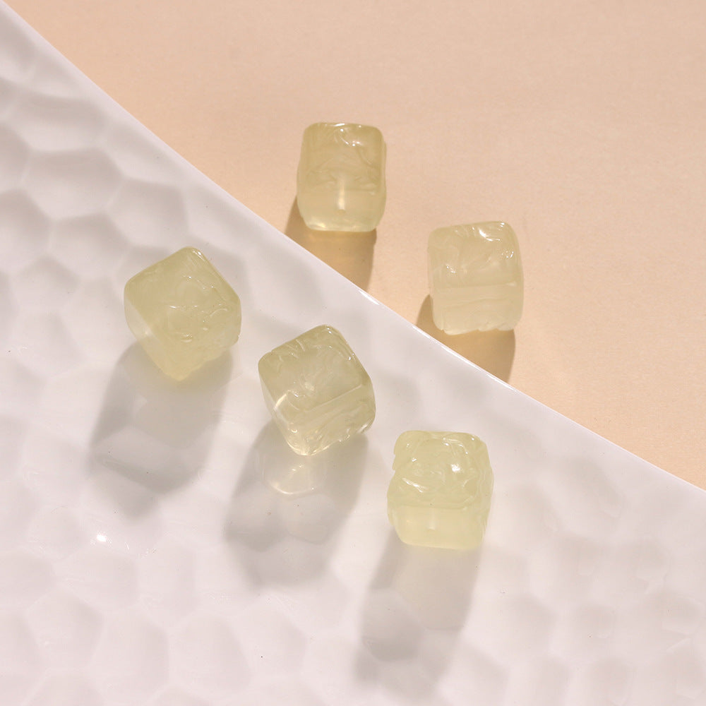 Natural Lemon Citrine Sugar Cube