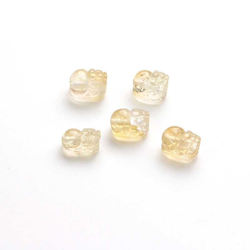 Natural Citrine Pixiu Bracelet Lucky Beads