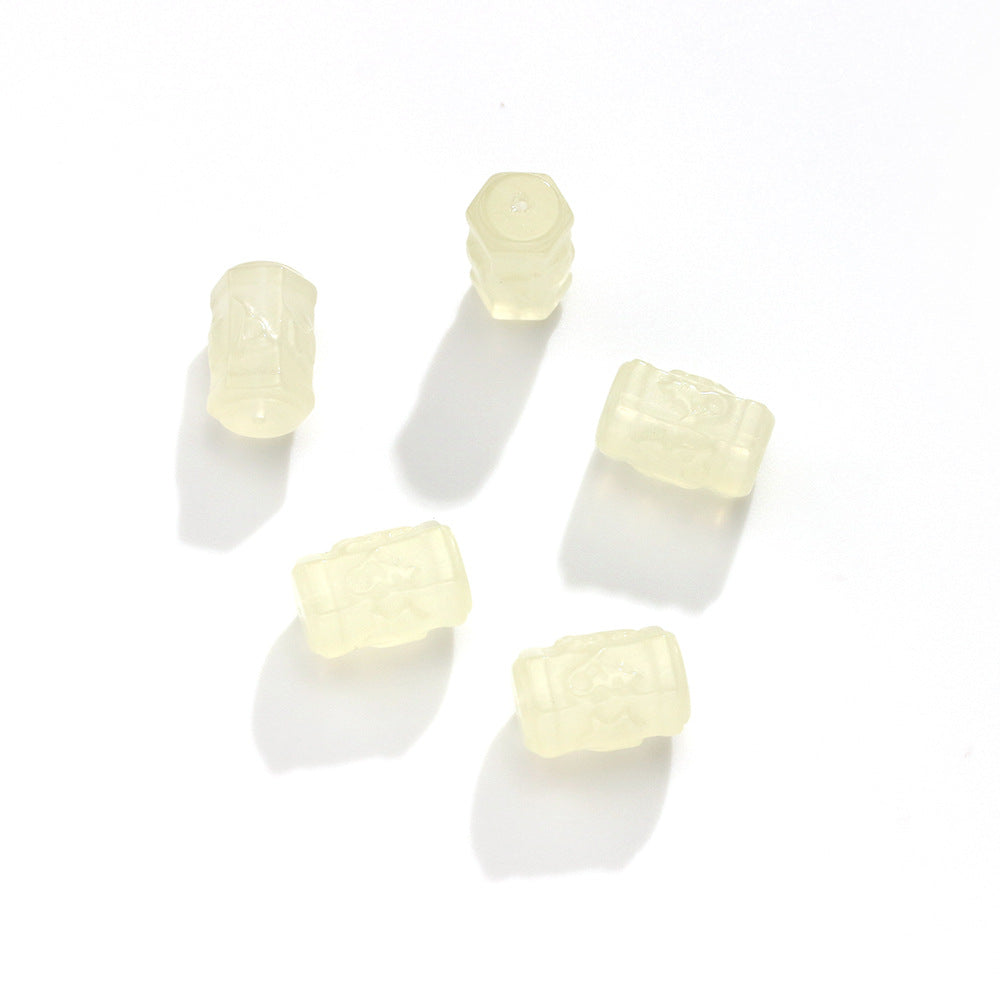 Natural Lemon Yellow Water Wafer Bucket Beads Loose Parts
