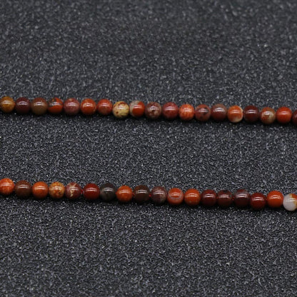 Natural Crystal Agate 2mm Round Beads