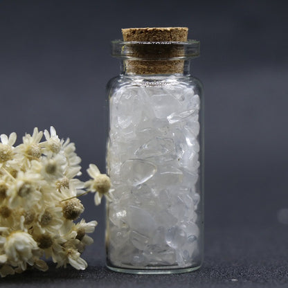 Jade Crystal Agate Gravel Wishing Bottle