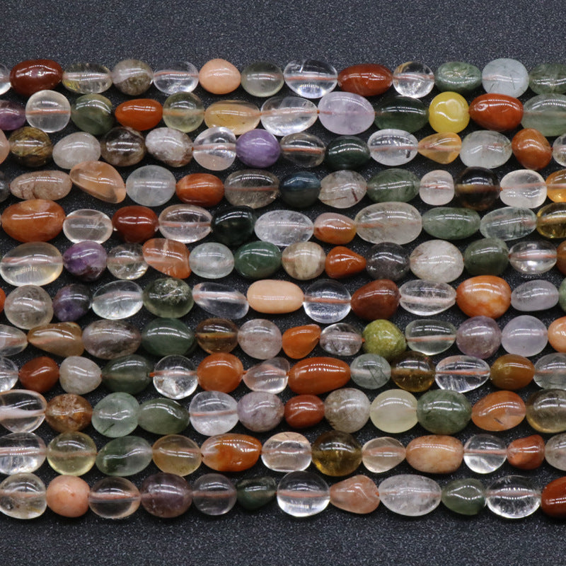 Crystal Irregular Heterogeneous Hair Crystal with Loose Beads