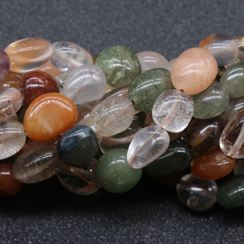 Crystal Irregular Heterogeneous Hair Crystal with Loose Beads