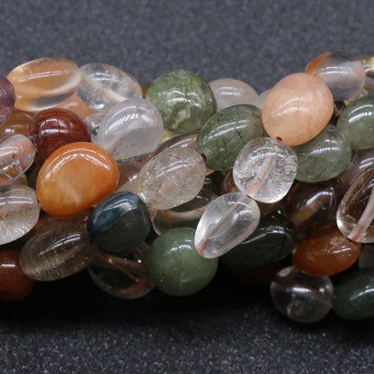 Crystal Irregular Heterogeneous Hair Crystal with Loose Beads