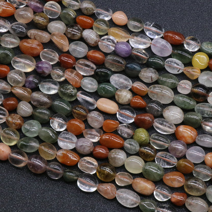 Crystal Irregular Heterogeneous Hair Crystal with Loose Beads