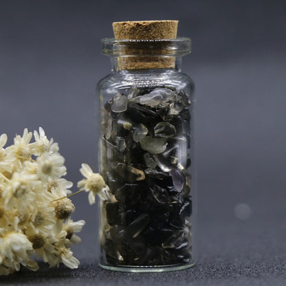 Jade Crystal Agate Gravel Wishing Bottle