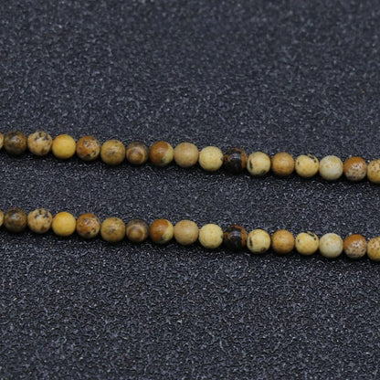 Natural Crystal Agate 2mm Round Beads