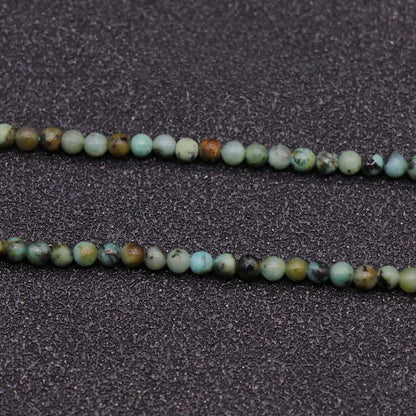 Natural Crystal Agate 2mm Round Beads