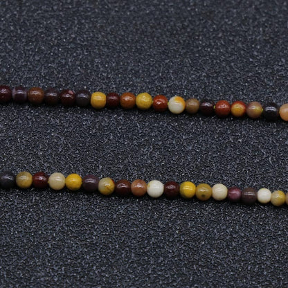 Natural Crystal Agate 2mm Round Beads