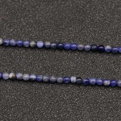 Natural Crystal Agate 2mm Round Beads