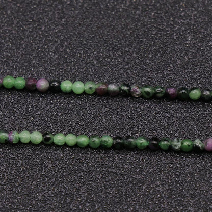 Natural Crystal Agate 2mm Round Beads