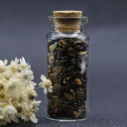 Jade Crystal Agate Gravel Wishing Bottle