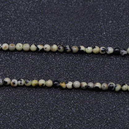 Natural Crystal Agate 2mm Round Beads