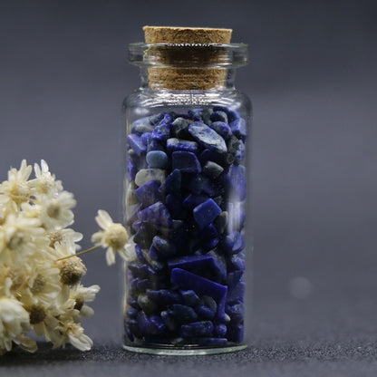 Jade Crystal Agate Gravel Wishing Bottle
