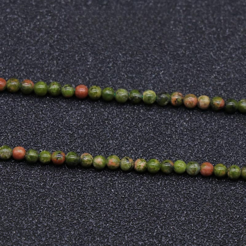 Natural Crystal Agate 2mm Round Beads