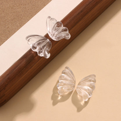 Natural White Crystal High Transparency Butterfly Wing Accessories